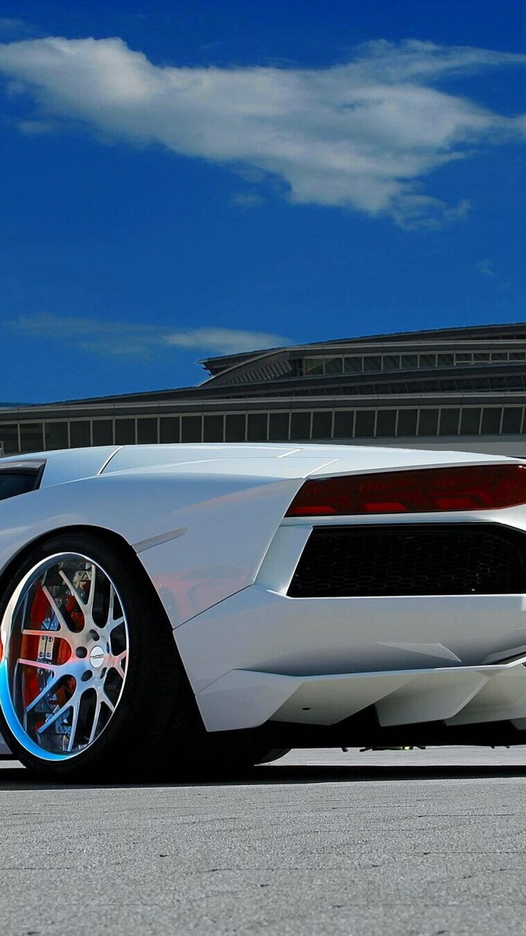 سفید, Car, aventador